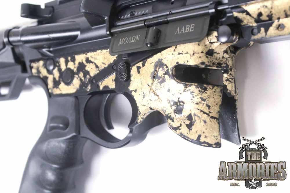 Sharps Bros Overthrow 5.56 NATO 16” Gold Flakes w/ Optic Used (TAWG)-img-3