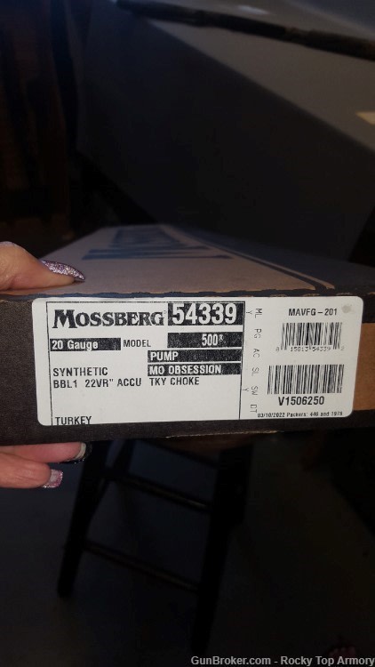 MOSSBERG 500 53265 TURKEY 20" 12 GA MOSSY OAK W/SHELL HOLDER-img-11