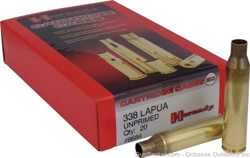 Hornady™ Unprimed Casings 338 Lapua Mag - 20 Count - 8684-img-0