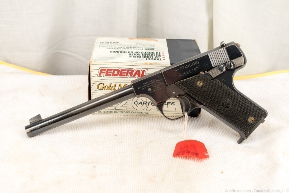 Hi Standard Model B 6.75" Type 1B 22LR Pistol Excellent-img-0
