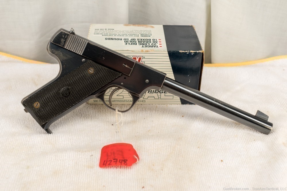 Hi Standard Model B 6.75" Type 1B 22LR Pistol Excellent-img-4