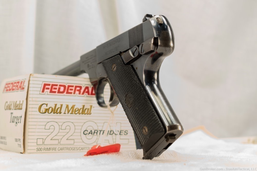 Hi Standard Model B 6.75" Type 1B 22LR Pistol Excellent-img-3