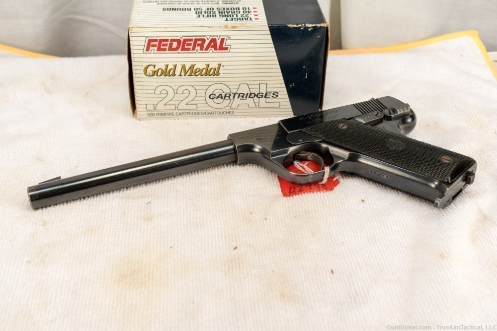 Hi Standard Model B 6.75" Type 1B 22LR Pistol Excellent-img-1