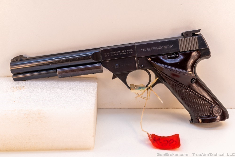 High Standard Supermatic Lever 22LR 6.75" Pistol-img-0