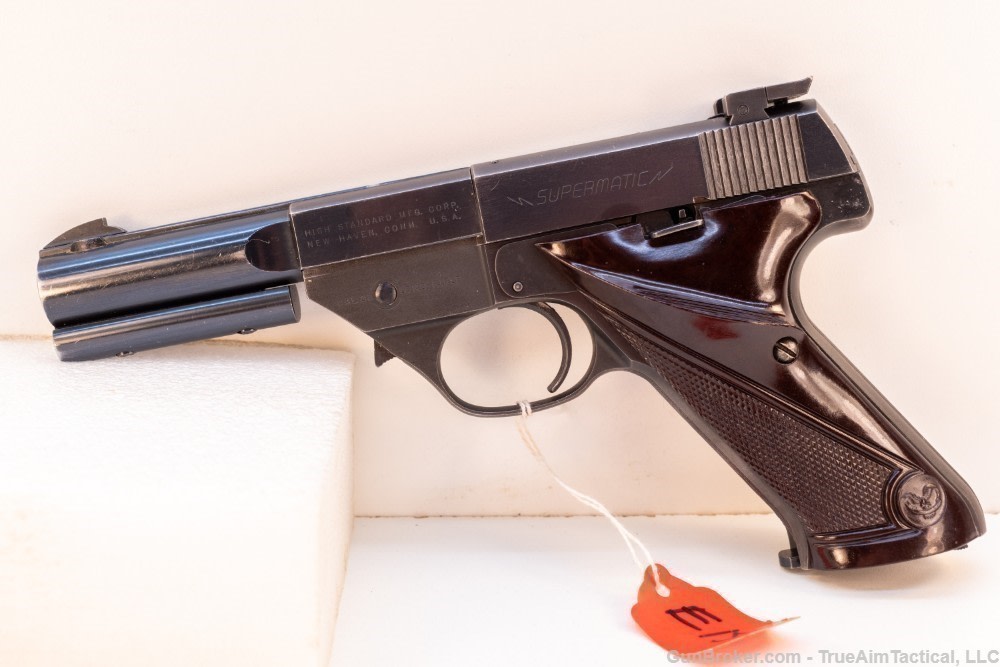 High Standard Supermatic Lever 22LR 4.5" Pistol-img-0