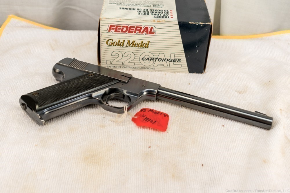 Hi Standard Model B 6.75" Type 1A 22LR Pistol Excellent-img-5