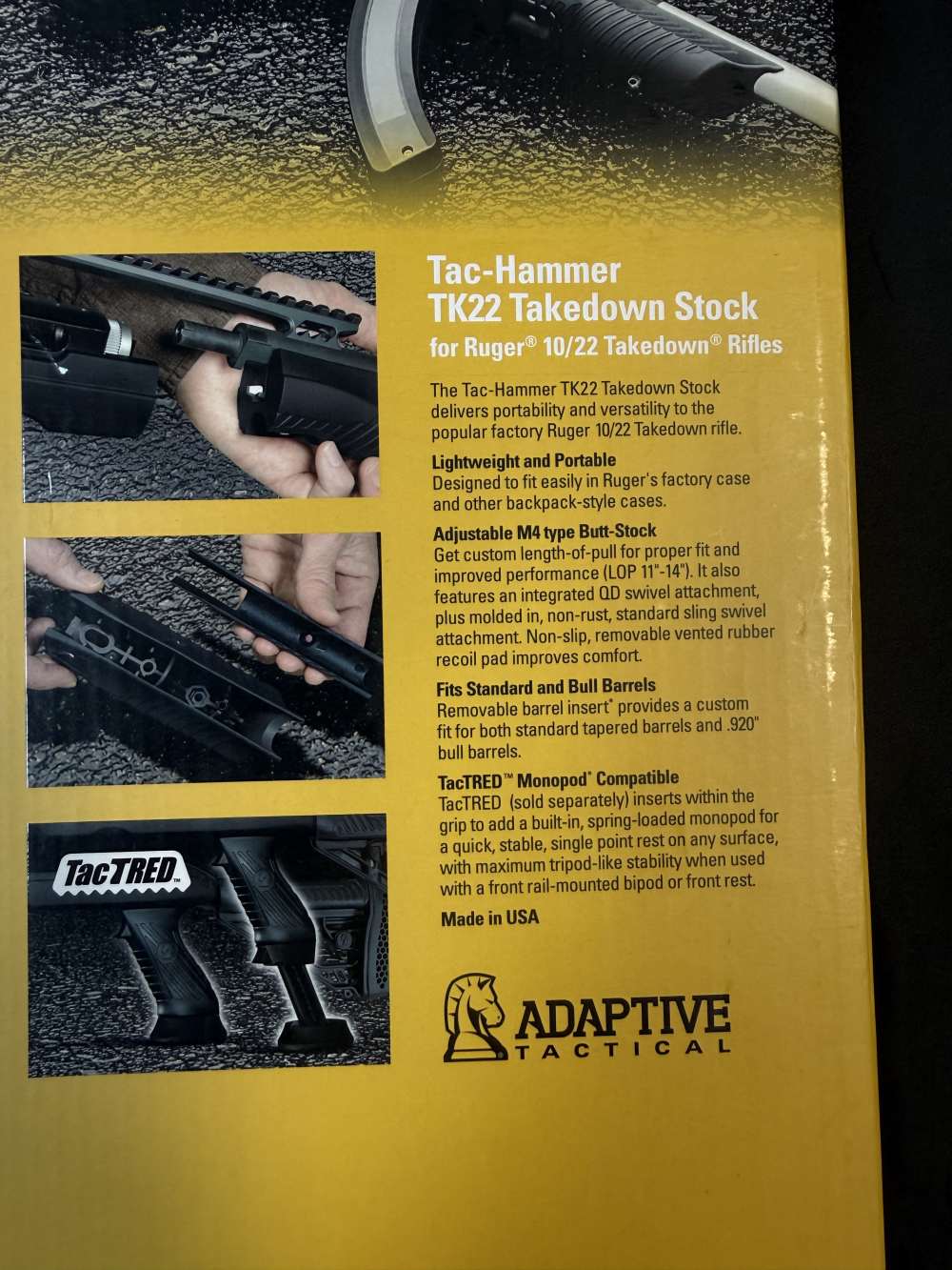 Adaptive Tactical Tac-Hammer TK22 Takedown Stock-img-1
