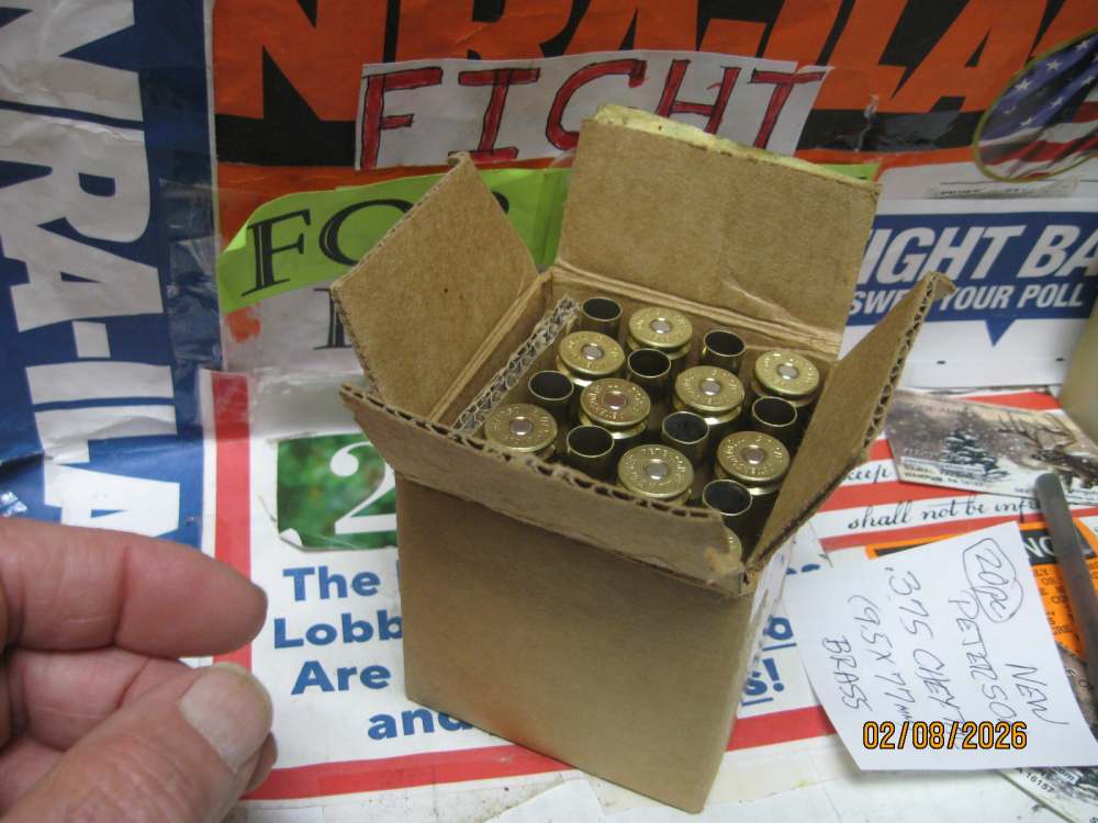  20 pc New 9.5x77 .375 CheyTac ELR Brass, other Peterson's available-img-0