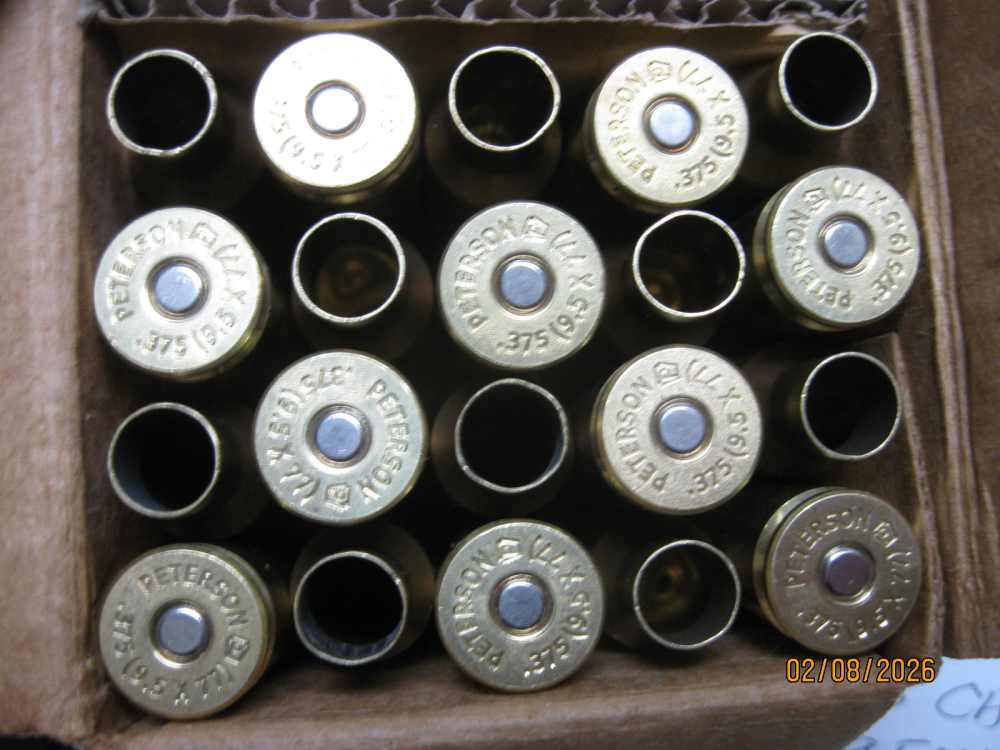  20 pc New 9.5x77 .375 CheyTac ELR Brass, other Peterson's available-img-2