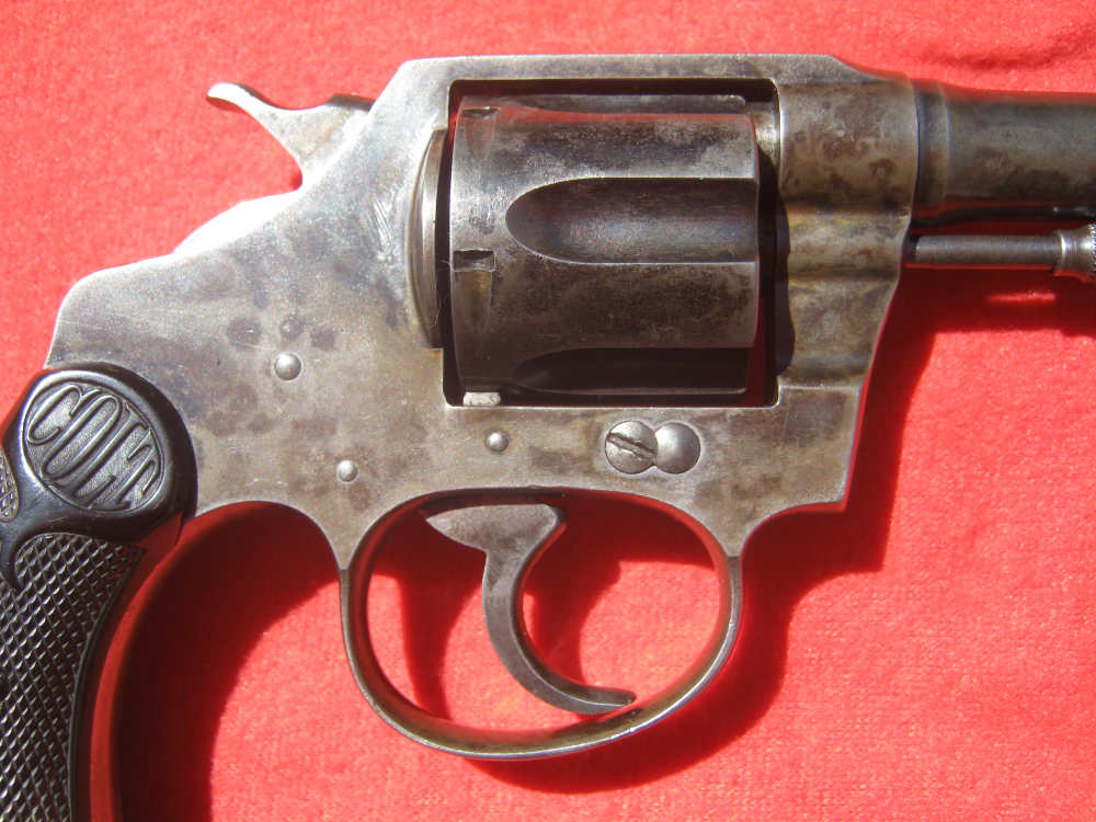 1912 Colt Police Positive .38 S&W 4" 6 Shot Blued & Black Grips-img-2