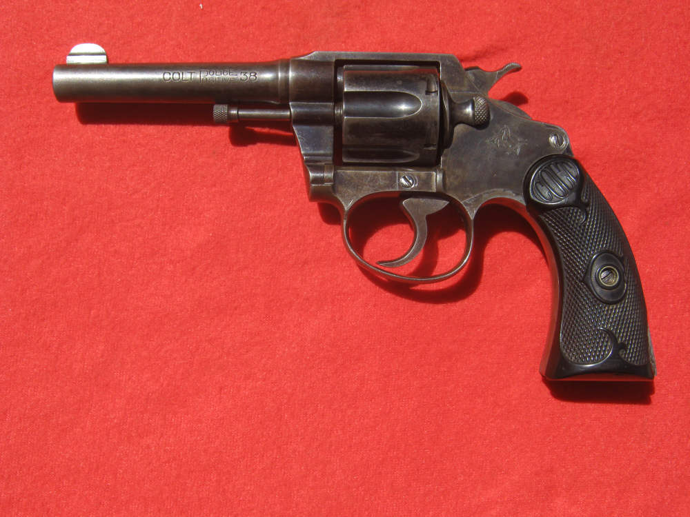 1912 Colt Police Positive .38 S&W 4" 6 Shot Blued & Black Grips-img-4
