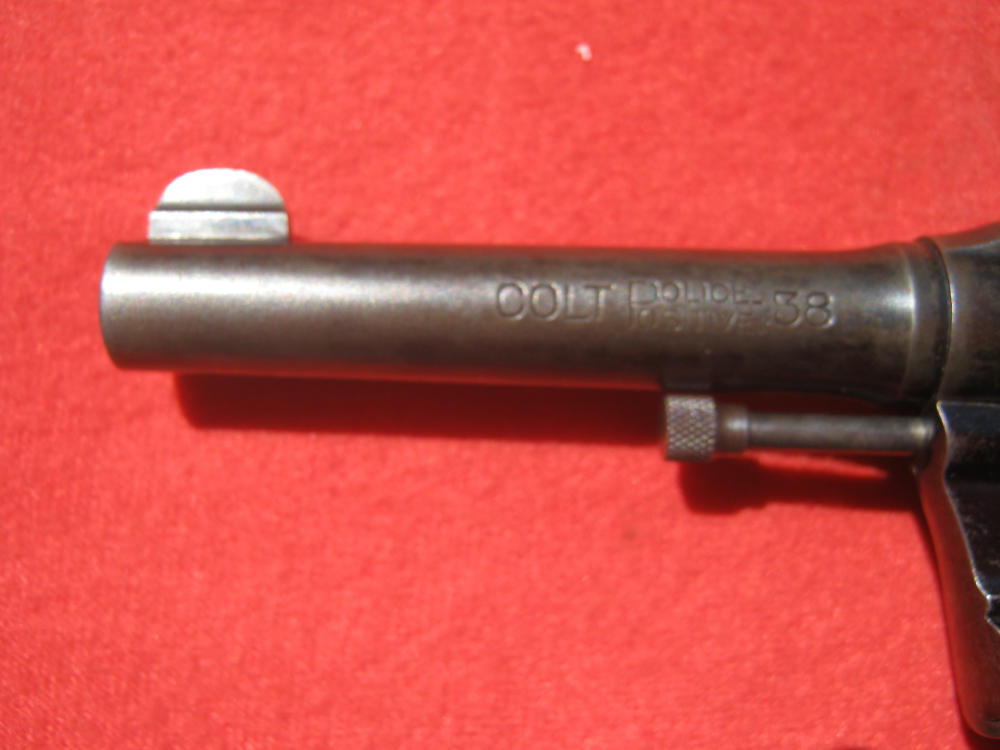 1912 Colt Police Positive .38 S&W 4" 6 Shot Blued & Black Grips-img-5