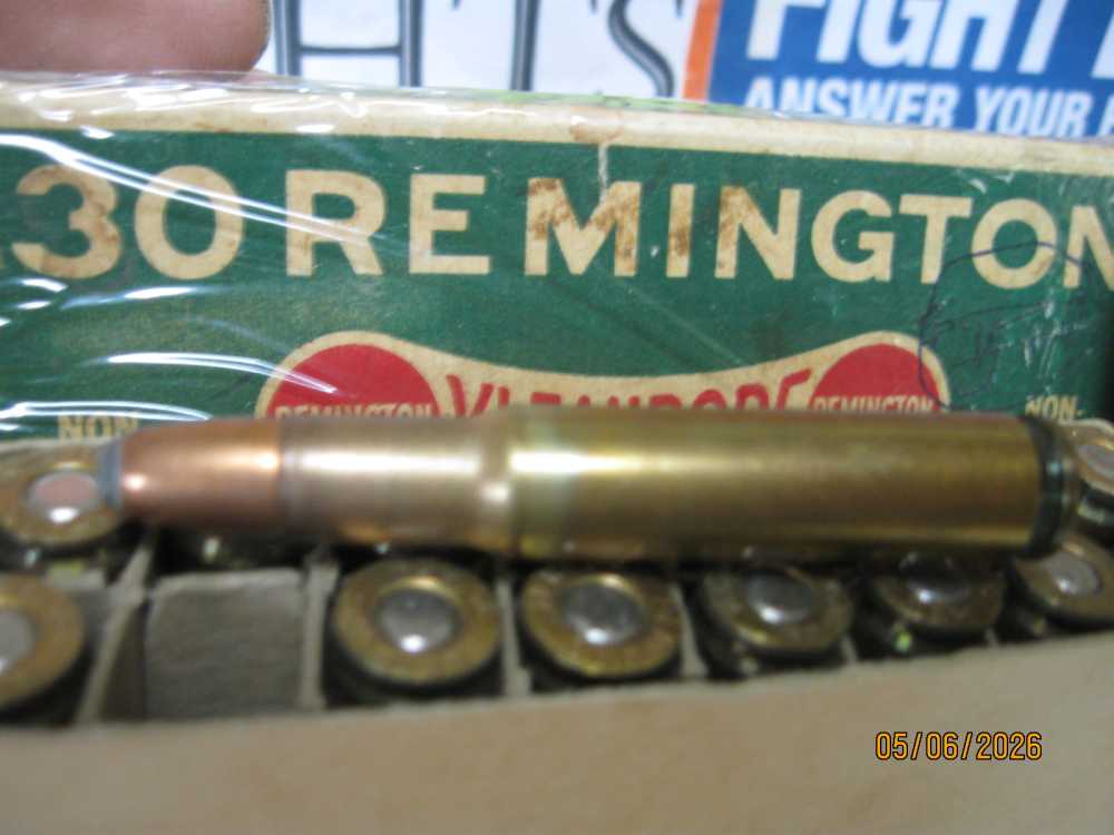 Scarce 1930's Remington .30 Remington Dogbone Kleanbore Model 30 Ammo Box-img-3