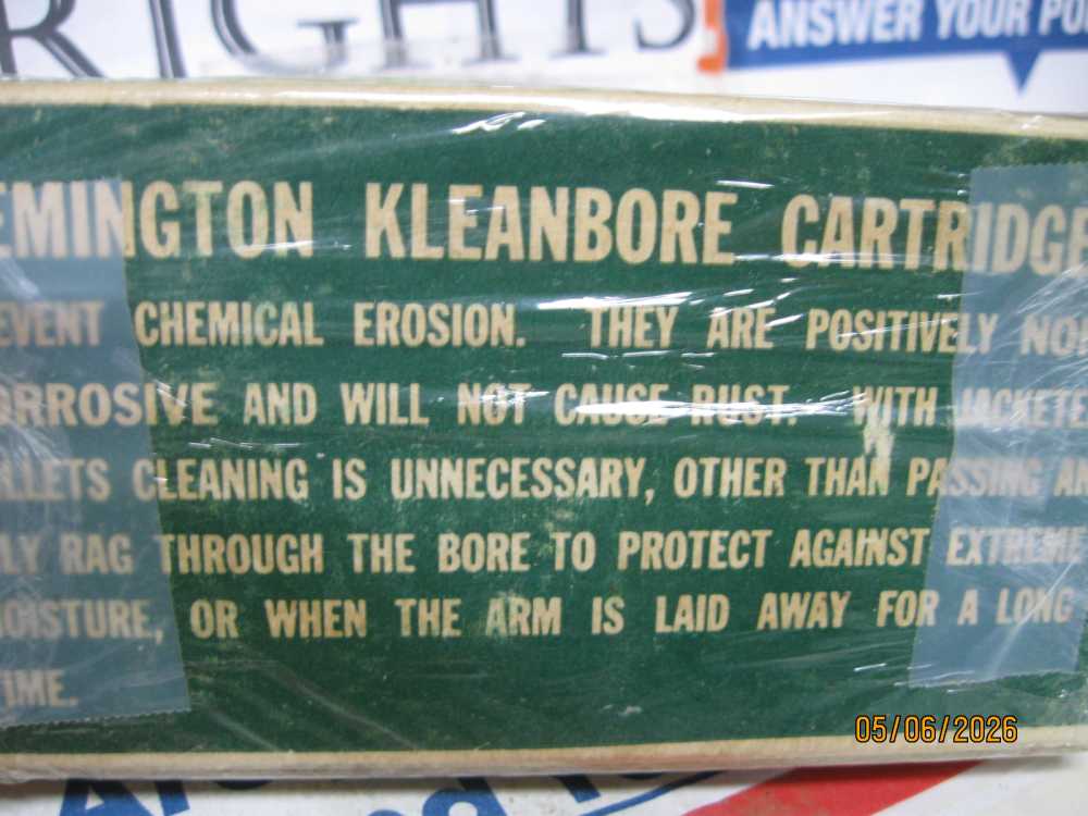 Scarce 1930's Remington .30 Remington Dogbone Kleanbore Model 30 Ammo Box-img-4