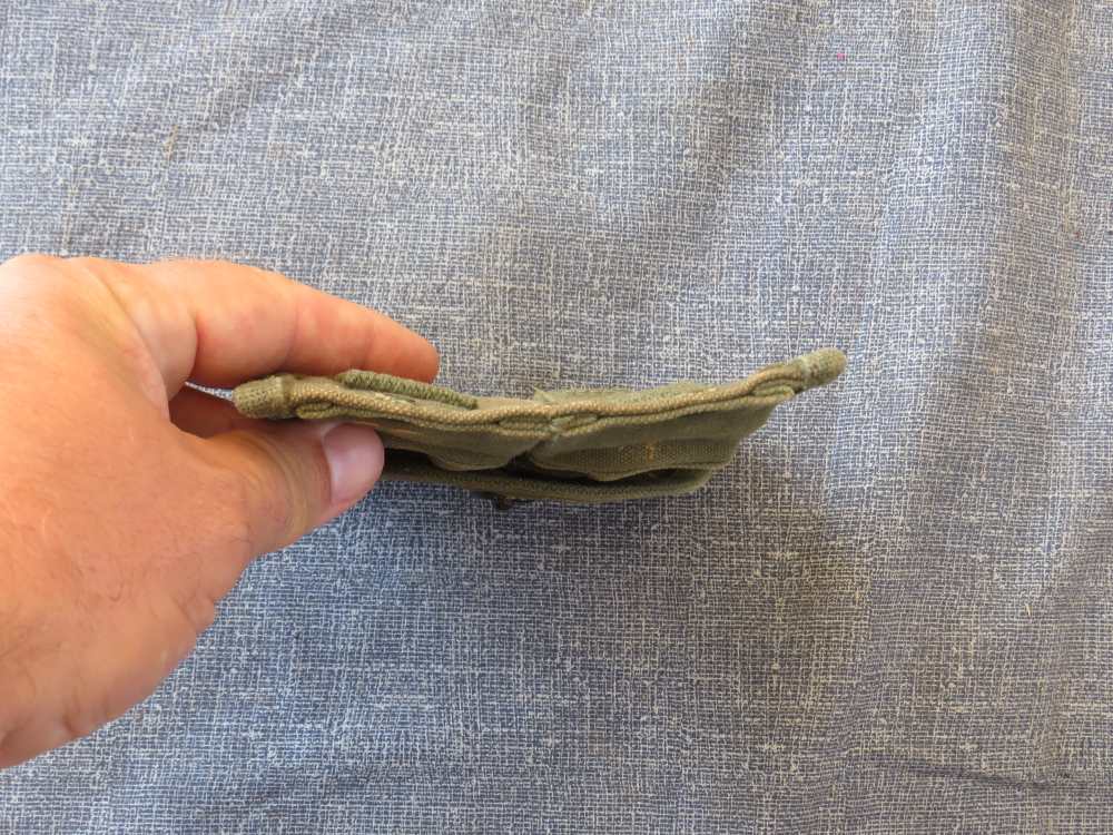 US M1 CARBINE MAGAZINE POUCH KHAKI KOREA / VIETNAM WAR VERY GOOD CONDITION-img-5