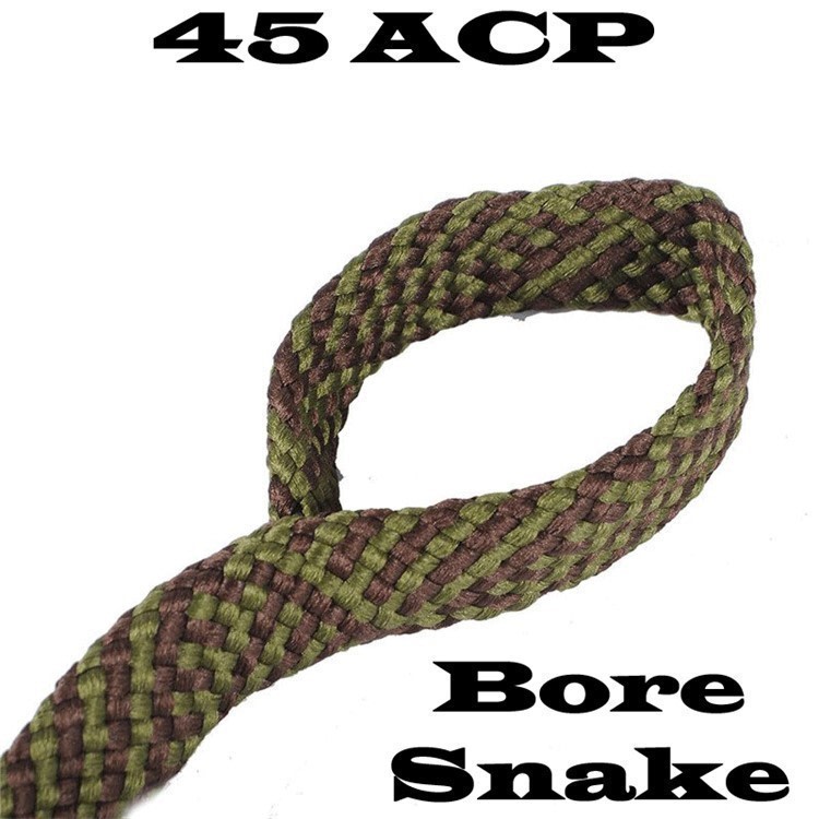 45 Caliber  45 ACP / Long Colt Braided, Brass Brush Imbedded BORE SNAKE-img-1