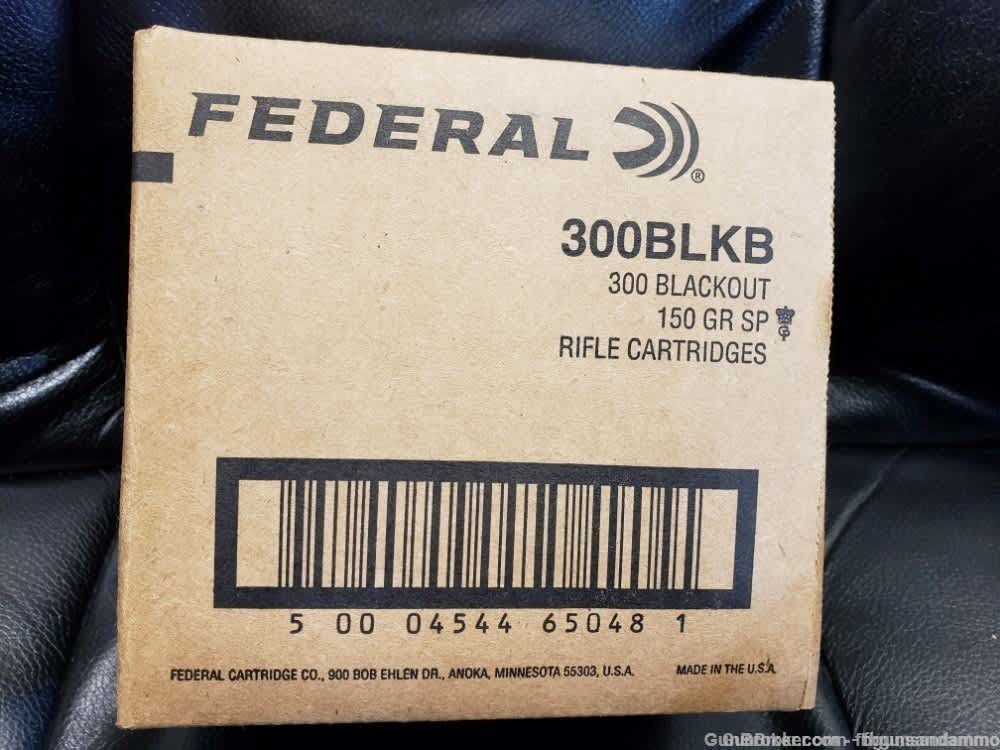 NEW 200 RDS FEDERAL POWERSHOK .300 BLACKOUT 150 JSP SP SOFT POINT 300 BLK-img-1