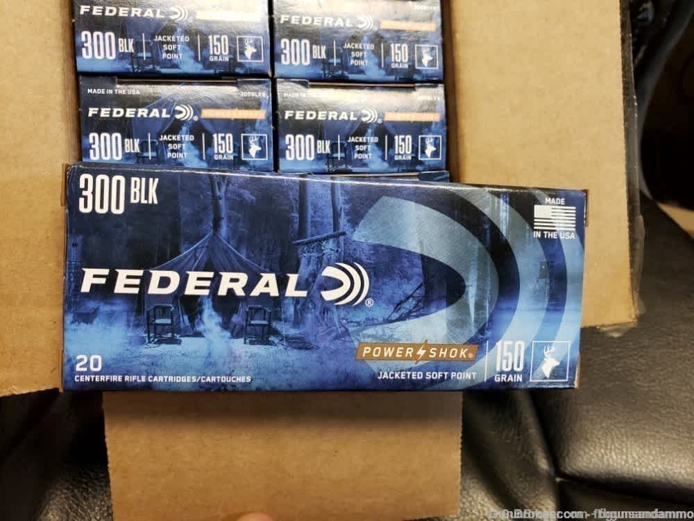 NEW 200 RDS FEDERAL POWERSHOK .300 BLACKOUT 150 JSP SP SOFT POINT 300 BLK-img-4
