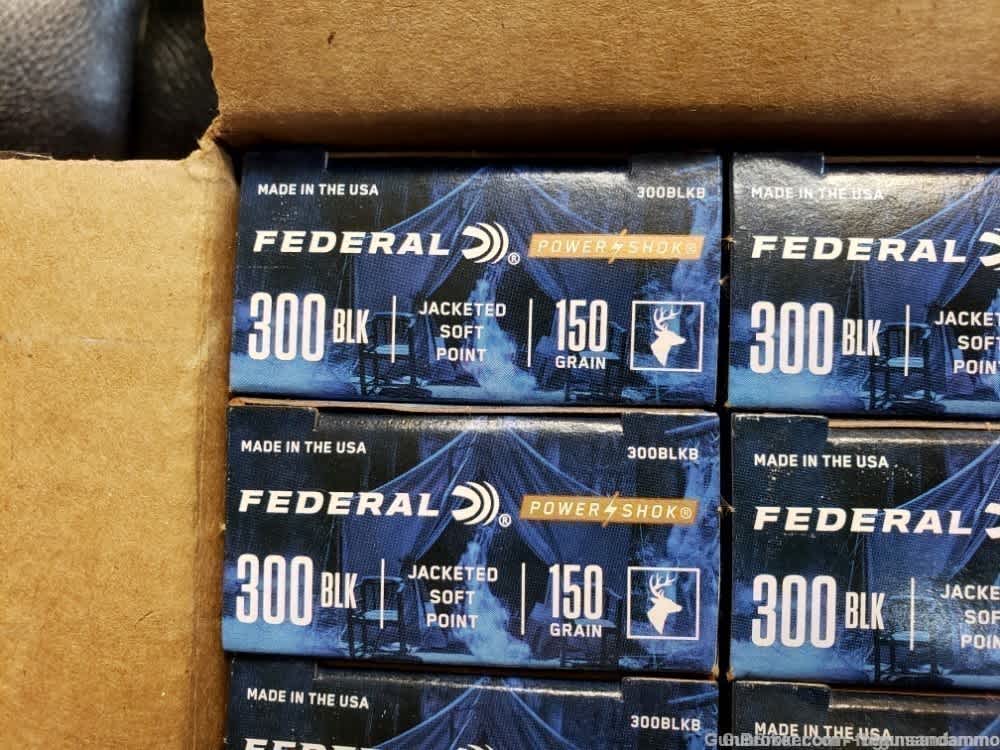 NEW 200 RDS FEDERAL POWERSHOK .300 BLACKOUT 150 JSP SP SOFT POINT 300 BLK-img-3
