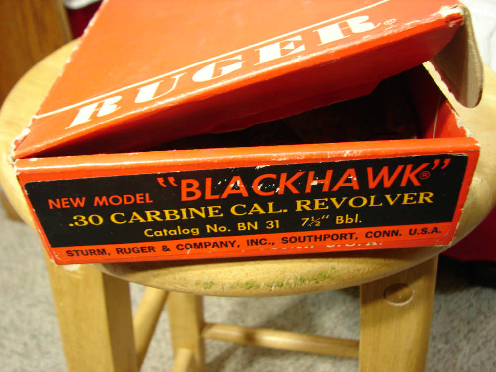 RUGER BLACKHAWK OLD MODEL 3 SCREW IN .30 CARBINE ALL ORIGINAL SCARACE-img-2
