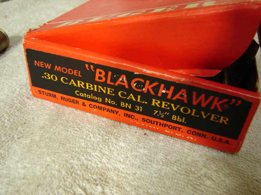 RUGER BLACKHAWK OLD MODEL 3 SCREW IN .30 CARBINE ALL ORIGINAL SCARACE-img-36