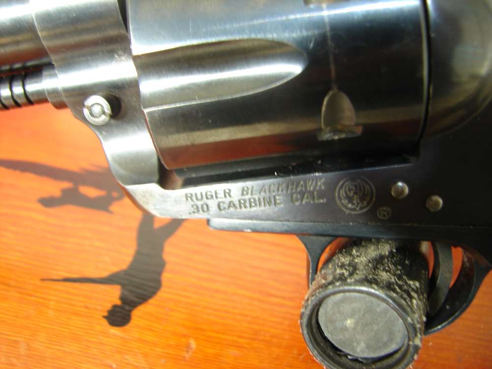 RUGER BLACKHAWK OLD MODEL 3 SCREW IN .30 CARBINE ALL ORIGINAL SCARACE-img-42