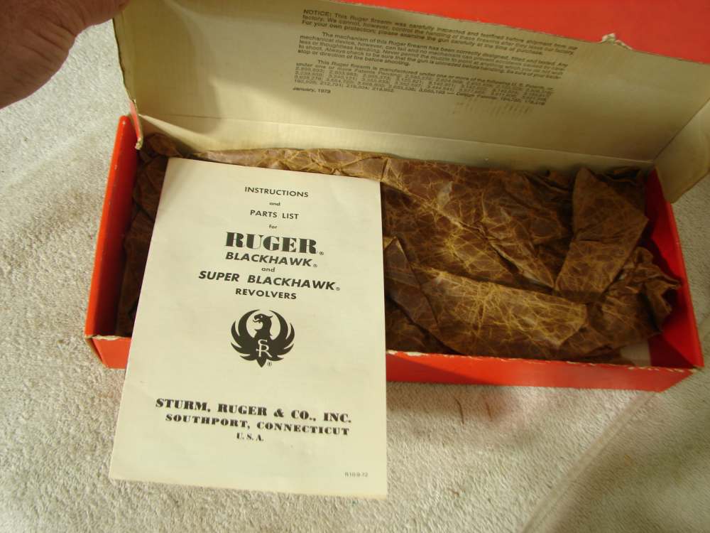 RUGER BLACKHAWK OLD MODEL 3 SCREW IN .30 CARBINE ALL ORIGINAL SCARACE-img-8