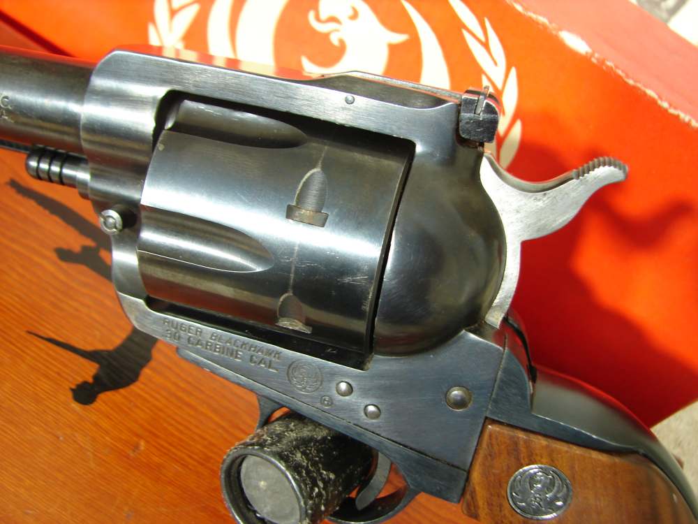 RUGER BLACKHAWK OLD MODEL 3 SCREW IN .30 CARBINE ALL ORIGINAL SCARACE-img-41