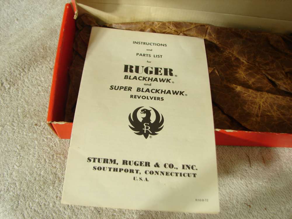 RUGER BLACKHAWK OLD MODEL 3 SCREW IN .30 CARBINE ALL ORIGINAL SCARACE-img-9