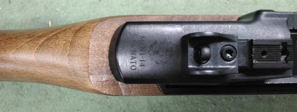 Ruger Mini-14 5.56 NATO 18" Tapered Barrel Ranch Very Clean 98% Wood-img-13
