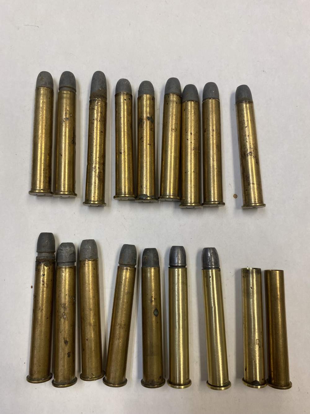 45-110 Sharps  2.75 / 2 3/4" lenth Brass  Components Only 18 rounds-img-0