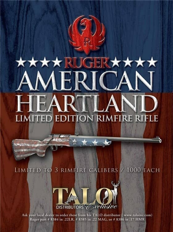 1/1000 TALO RUGER AMERICAN HEARTLAND .22 LR LIMITED FARMER HEART LAND 22-img-2