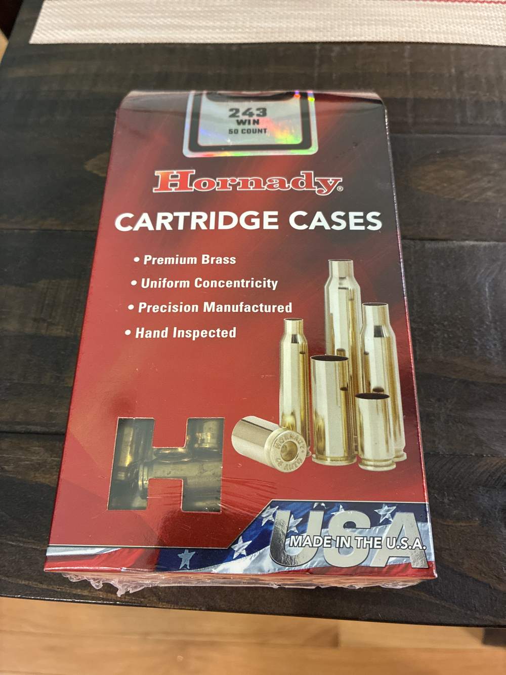 NEW! Hornady 243 WIN cartridge cases, -img-0