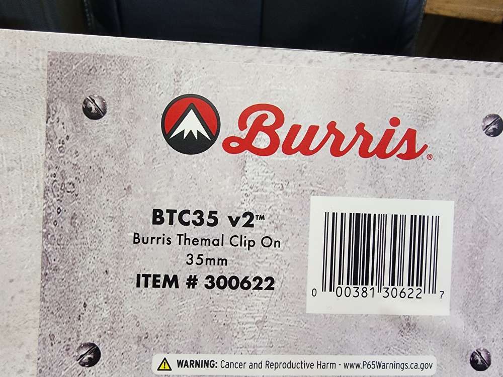 NEW BURRIS THERMAL CLIP-ON BTC35 V2 35MM 1-4X TWO ADAPTERS INCLUDED 300622-img-3