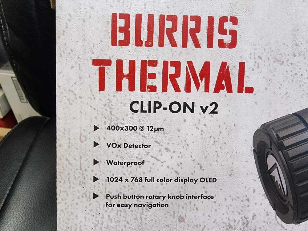 NEW BURRIS THERMAL CLIP-ON BTC35 V2 35MM 1-4X TWO ADAPTERS INCLUDED 300622-img-2