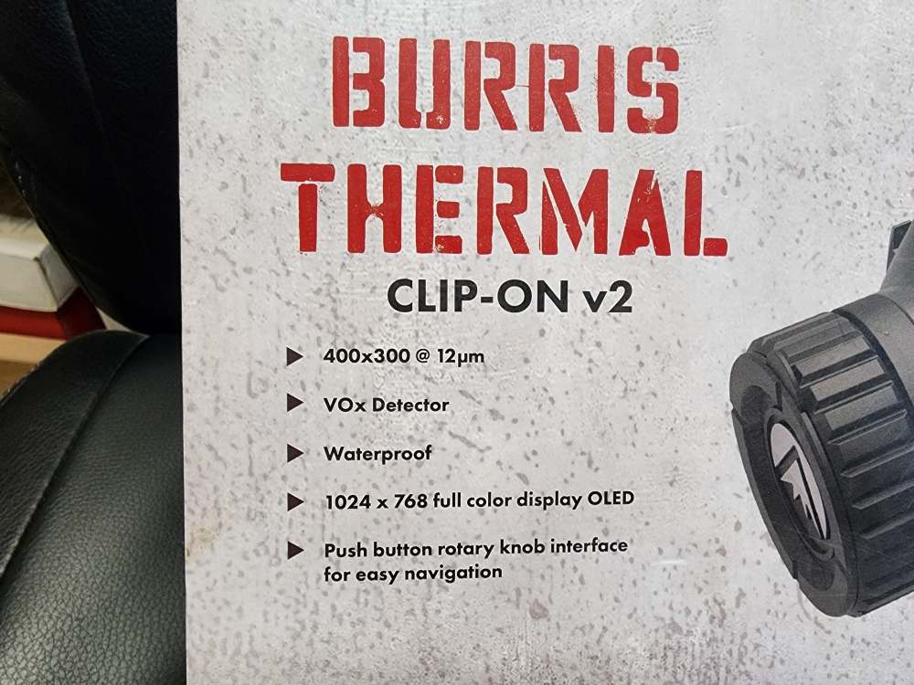 NEW BURRIS THERMAL CLIP-ON BTC35 V2 35MM 1-4X TWO ADAPTERS INCLUDED 300622-img-2