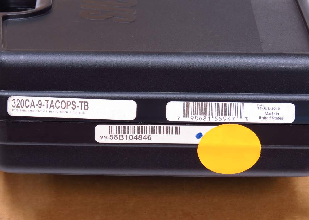 NEW OLD STOCK - 2016 Sig P320 TACOPS NIB W/ TAG Threaded BBL & 4 21 RD MAGS-img-51