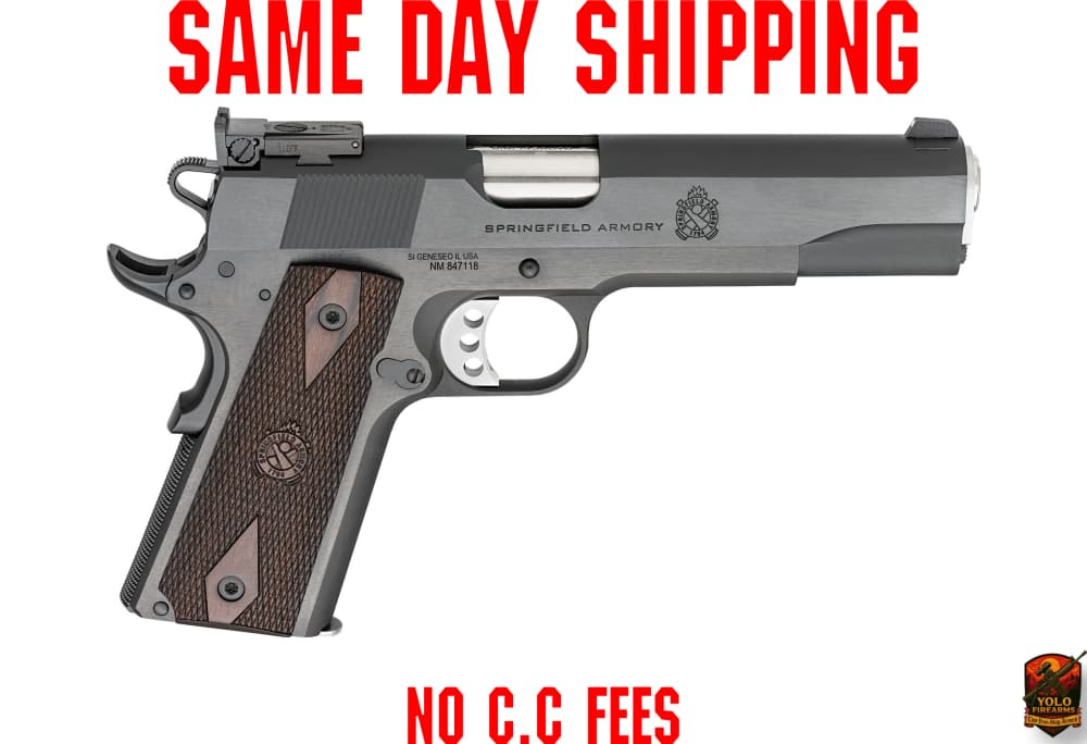Springfield Armory Garrison Target 1911, .45 ACP, 5", Blued Finish, 7RD-img-0