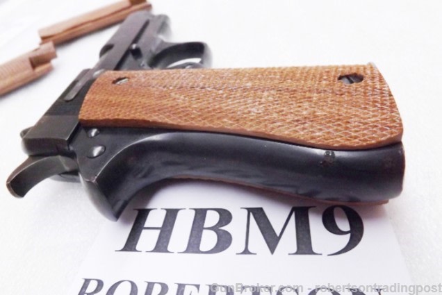 Walnut Grips for Star BM9 Pistols Herretts Cut Checkered PD Style US Made-img-9