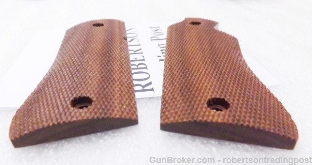Walnut Grips for Star BM9 Pistols Herretts Cut Checkered PD Style US Made-img-5
