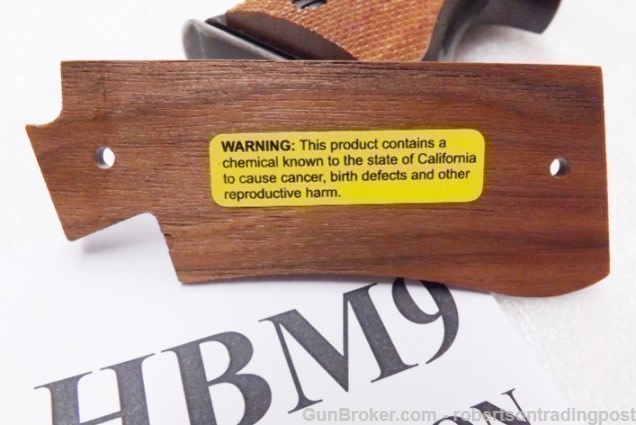 Walnut Grips for Star BM9 Pistols Herretts Cut Checkered PD Style US Made-img-6