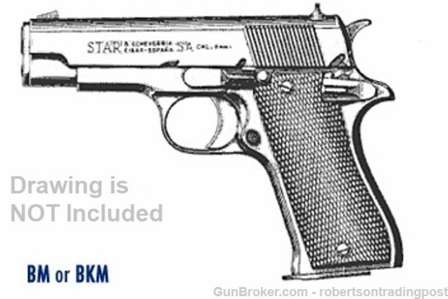 Walnut Grips for Star BM9 Pistols Herretts Cut Checkered PD Style US Made-img-12