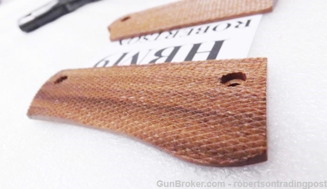 Walnut Grips for Star BM9 Pistols Herretts Cut Checkered PD Style US Made-img-2