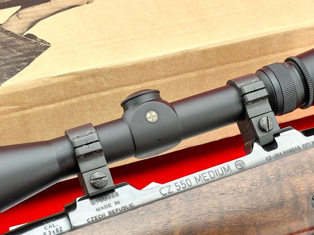 MINT CZ 550 FS Medium 9.3x62 Mauser 21" w/ Leupold Scope & Original Box-img-15