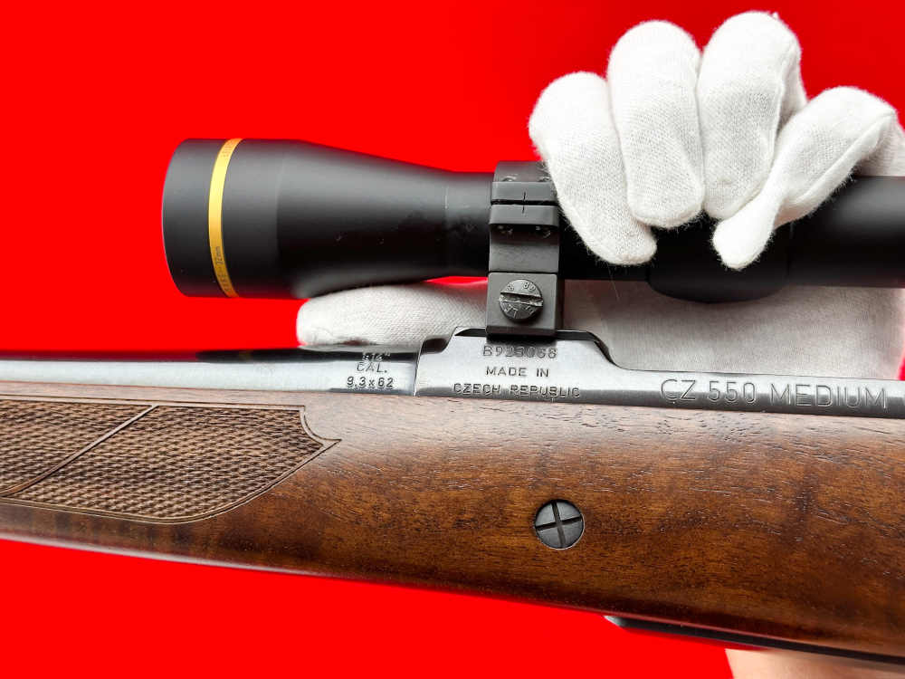 MINT CZ 550 FS Medium 9.3x62 Mauser 21" w/ Leupold Scope & Original Box-img-42