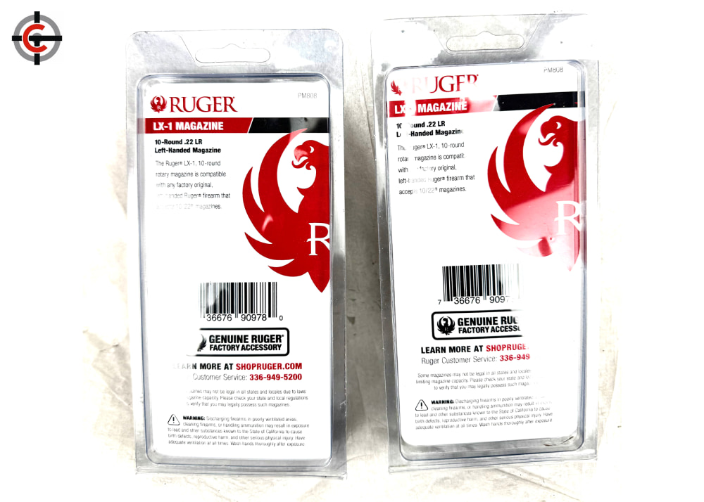 x2 Ruger LX-1 Magazine 22LR 10rd - Fits Ruger 10/22 Left Hand Models Only!-img-2