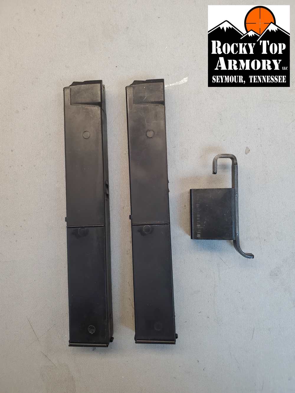 X2 OEM COBRAY MAC 9X19MM 32 RND POLYMER MAGAZINE W/LOADING TOOL-img-1