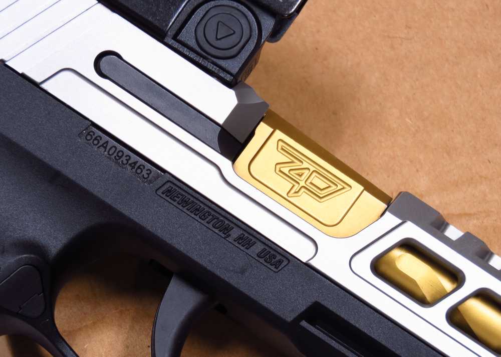 WICKED Sig P365 Tripple Slide Zaffari Precision Swamp Fox Gold Threaded 9mm-img-12