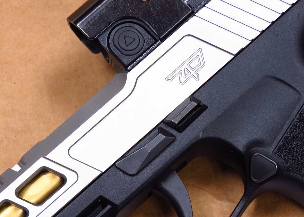 WICKED Sig P365 Tripple Slide Zaffari Precision Swamp Fox Gold Threaded 9mm-img-13