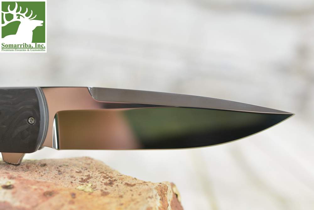 NIGHTHAWK CUSTOM KNIFE K209, CLARK CUSTOM, 3" CPM154 HYBRID DROP POINT BLAD-img-5